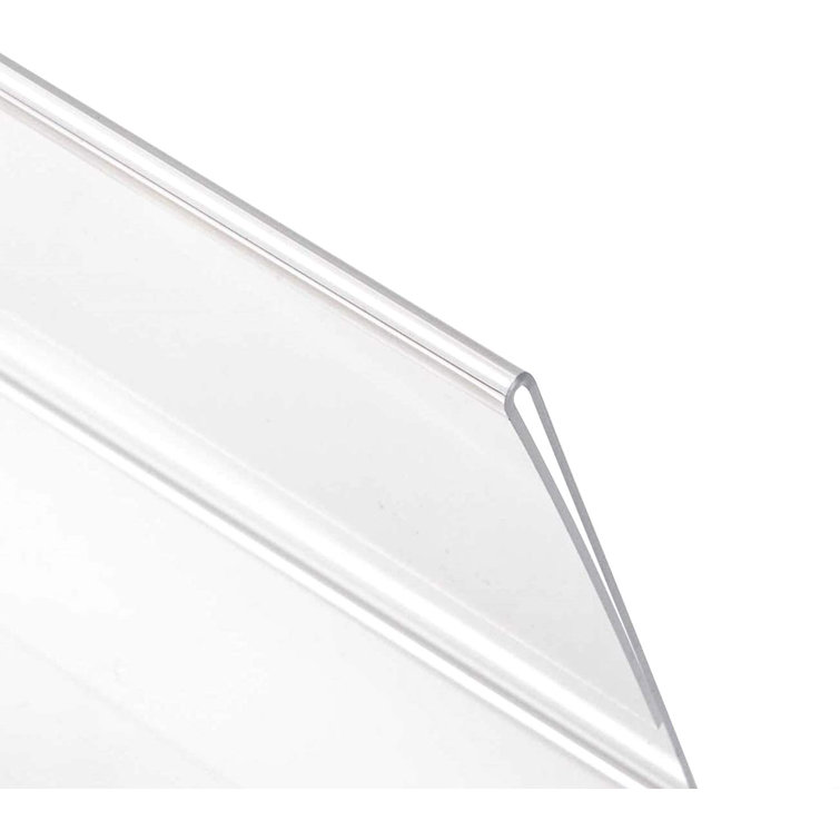 Acrylic Sign Holder 8.5X11 Inches, Slant Back Sign Holder Plastic Sign  Holders Sign Display Holder Plastic Paper Holder, Table Top Sign Holder For  ...