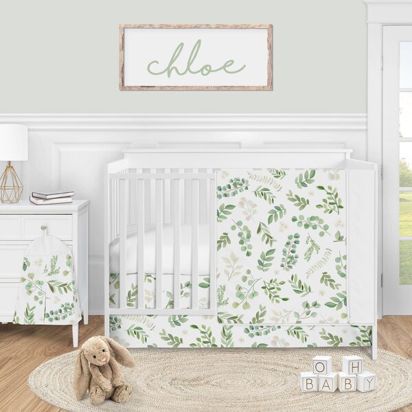 emerald green crib bedding