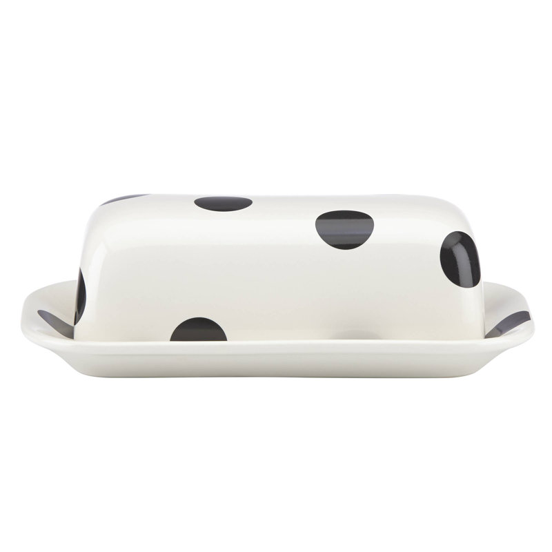 Kate Spade New York All In Good Taste Deco Dot Covered Butter Dish Reviews Wayfair