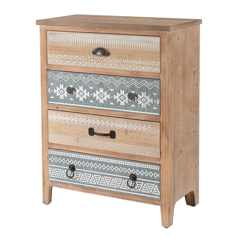 Union Rustic Whittemore 4 Drawer Accent Chest | Wayfair