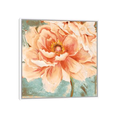 Beautiful Peonies Square I by Patricia Pinto - Painting Print East Urban Home Format: White Framed Canvas, Matte Color: No Matte, Size: 26