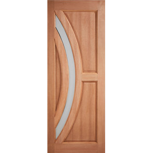 Outside Front Door Lights Wayfair Co Uk Harrow Manufactured Wood Glazed Front Entry Door