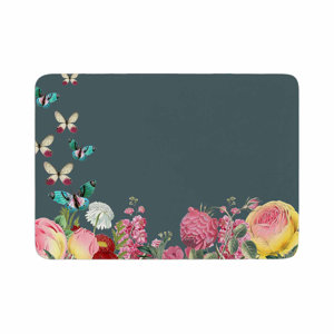 Suzanne Carter Summer Garden 2 Memory Foam Bath Rug