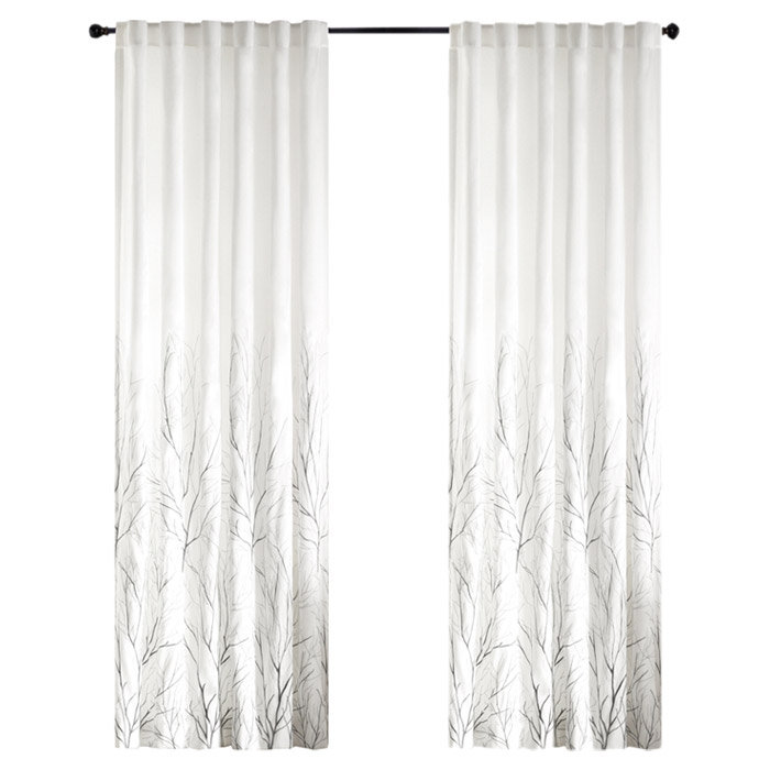 Gladeview Floral Flower Room Darkening Rod Pocket Curtains Drapes
