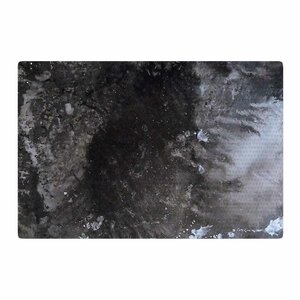 Abstract Anarchy Design Crepuscular Nebula Gray/Black Area Rug