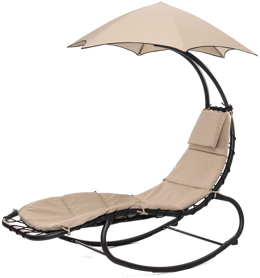 haskins hanging chaise lounger with stand