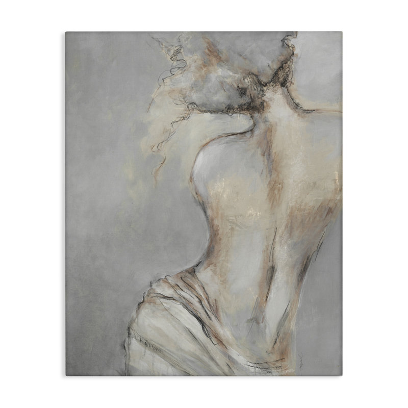 Traditional Portrait Nude Woman Baroque Painting Canvas Wall Art By Liz Jardine