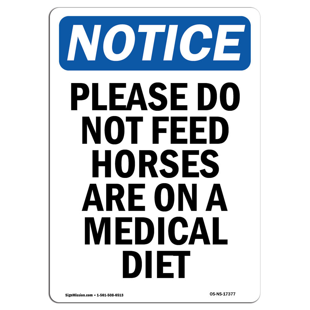 SignMission Please Do Not Feed Horses Are Sign | Wayfair