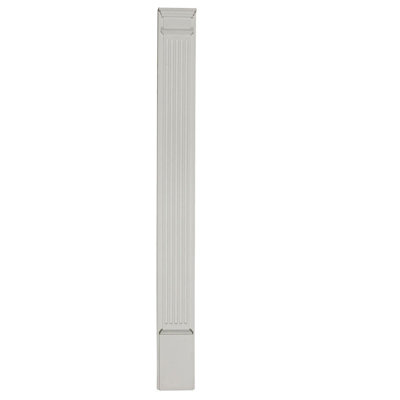 Endurathane Fluted Pilaster with Attached Plinth