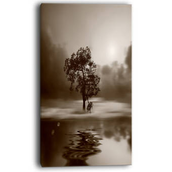 Designart Dark Rapid Virgin River Photographic Print On Wrapped Canvas Wayfair