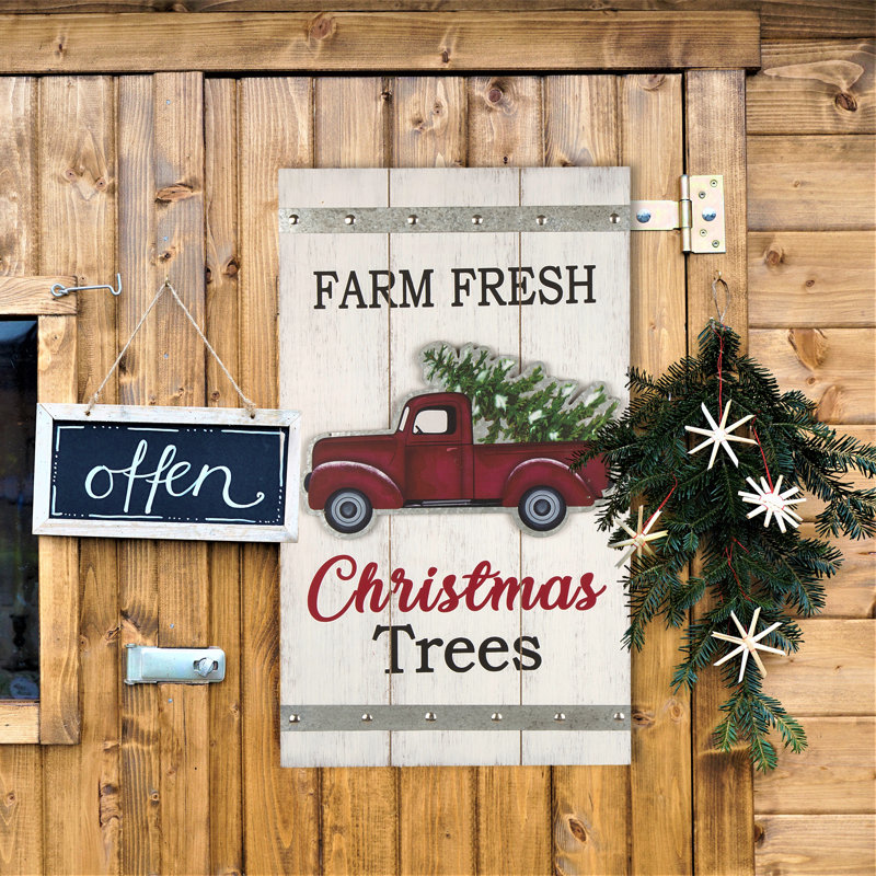 Glitzhome Christmas Wood Sign Wall Decor Wayfair