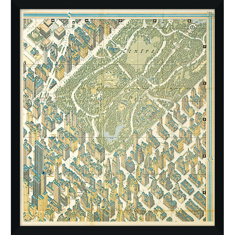 Download Soicher Marin New York City 3d Map Picture Frame Drawing Print Print On Paper Perigold