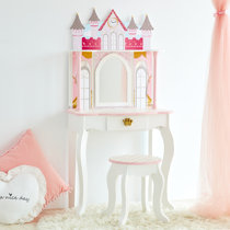 kids white dressing table