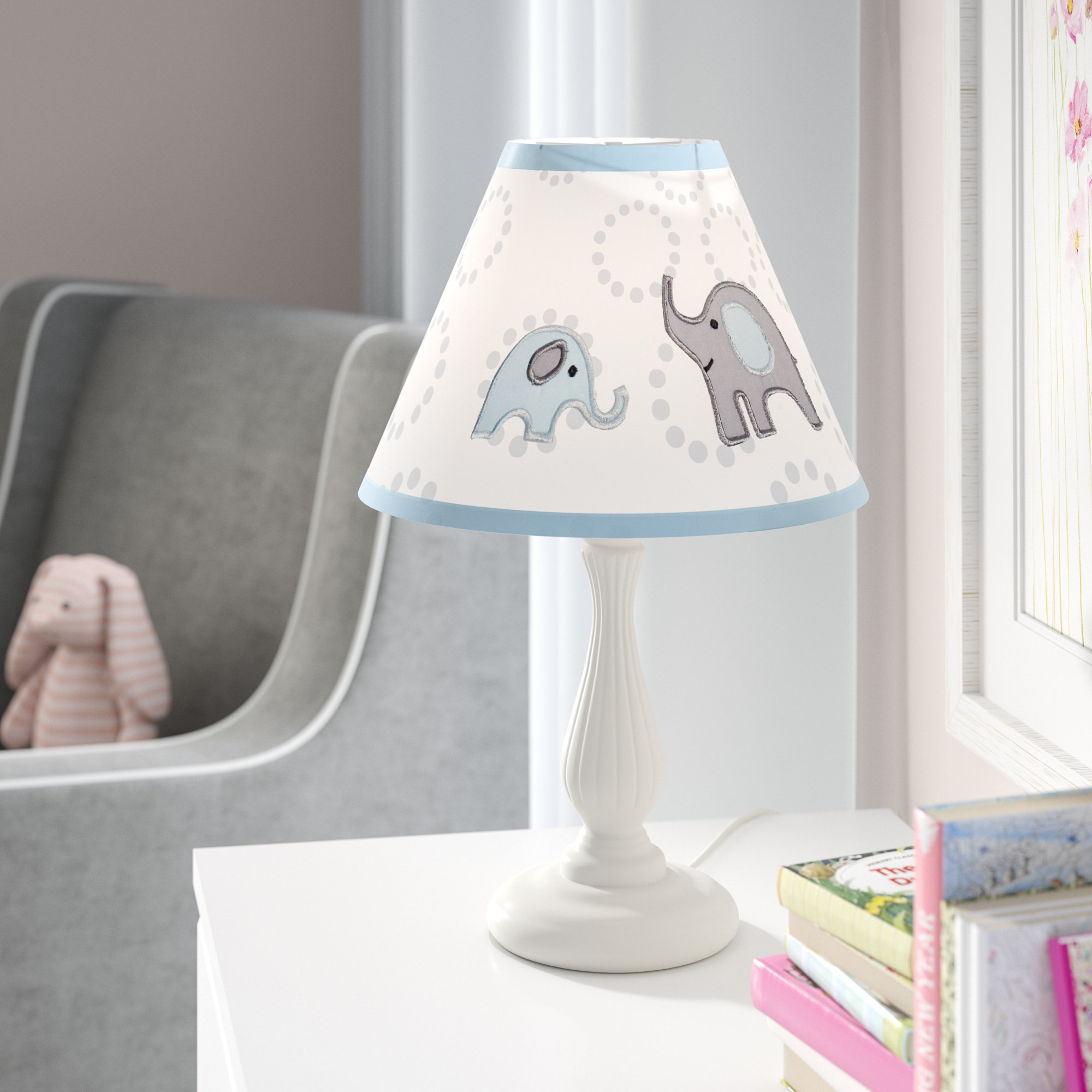 elephant lamp shade nursery