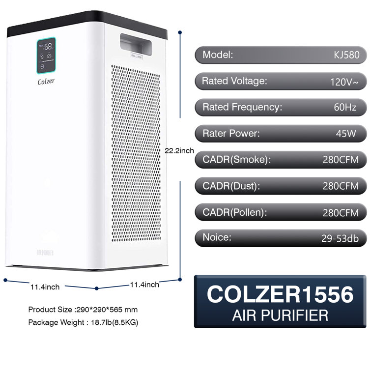 Colzer Pm1556 Air Purifier For Home