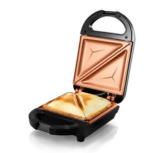 Double-sided Non-stick Easy to Clean Frying Pan Toastie Maker with Heat-Resistant Handle Hot Sandwich Maker Breakfast Egg Sandwich Maker Machine for Home Camping Sandwich Toaster 