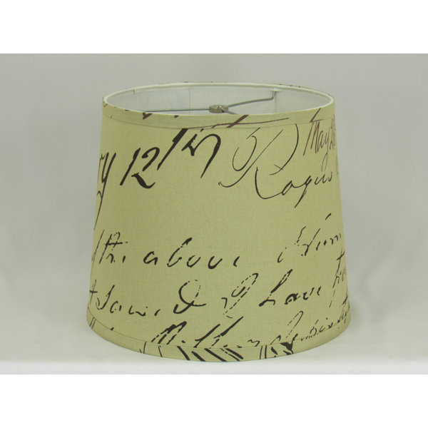 Winston Porter 9 H X10 W Cotton Drum Lamp Shade Spider In Green Wayfair