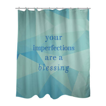 East Urban Home Hard Work Inspirational Quote Shower Curtain Set Wayfair