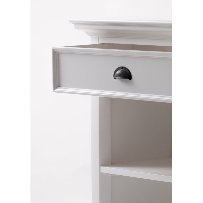 white bedside dresser