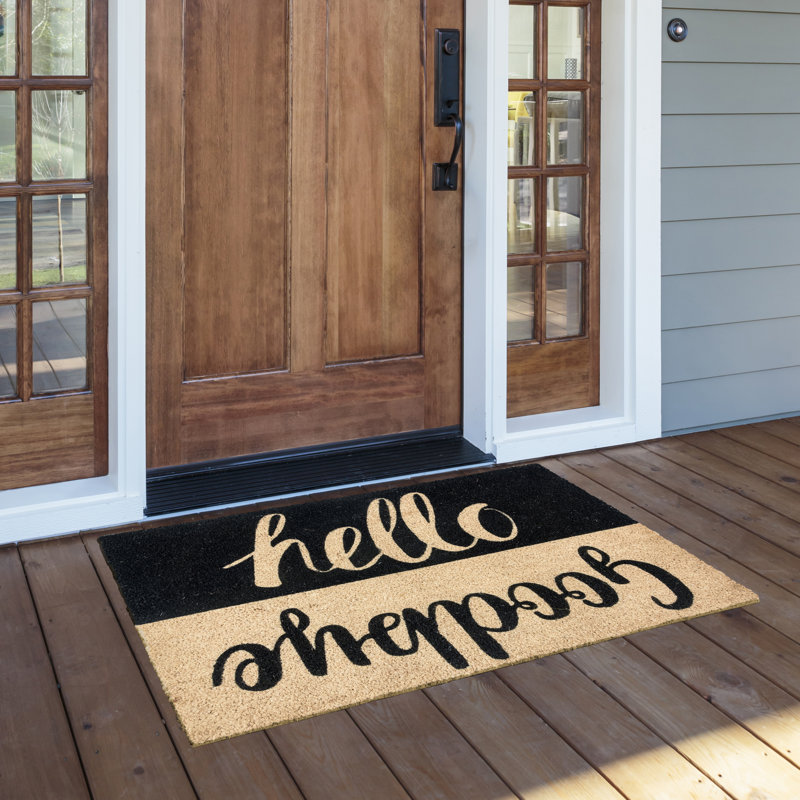 Winston Porter Dorlean Coir 24 In X 36 In Outdoor Door Mat Wayfair
