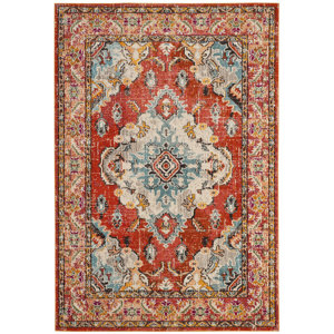 Newburyport Orange Area Rug