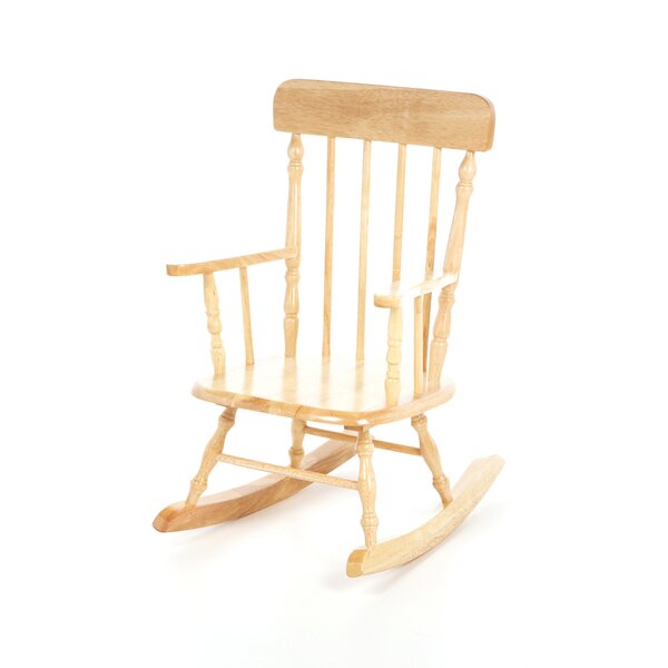child's unfinished wooden chair