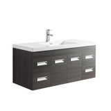 Pete 48 Wall Mount Single Bathroom Vanity Set by Orren Ellis