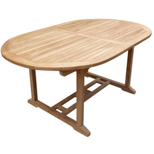 Conan Oval Dining Table Wayfair Cossette Oval Extendable Teak Dining Table