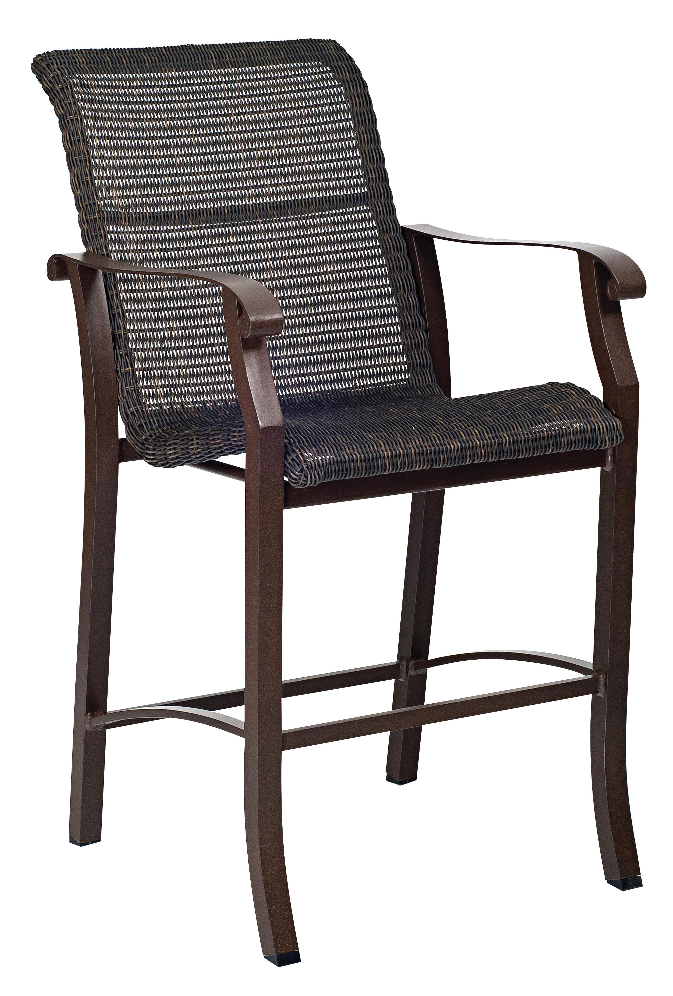 cortland furniture company on Woodard Cortland Woven Stationary 29 Patio Bar Stool Perigold
