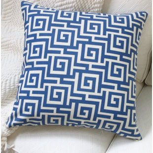 Navy Greek Key Pillow Wayfair Greek Key Outdoor Pillow Cover Set Of 2