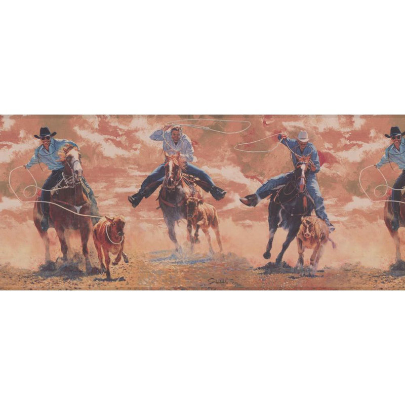Millwood Pines Solari Horse 15 L X 10 W Wallpaper Border Wayfair