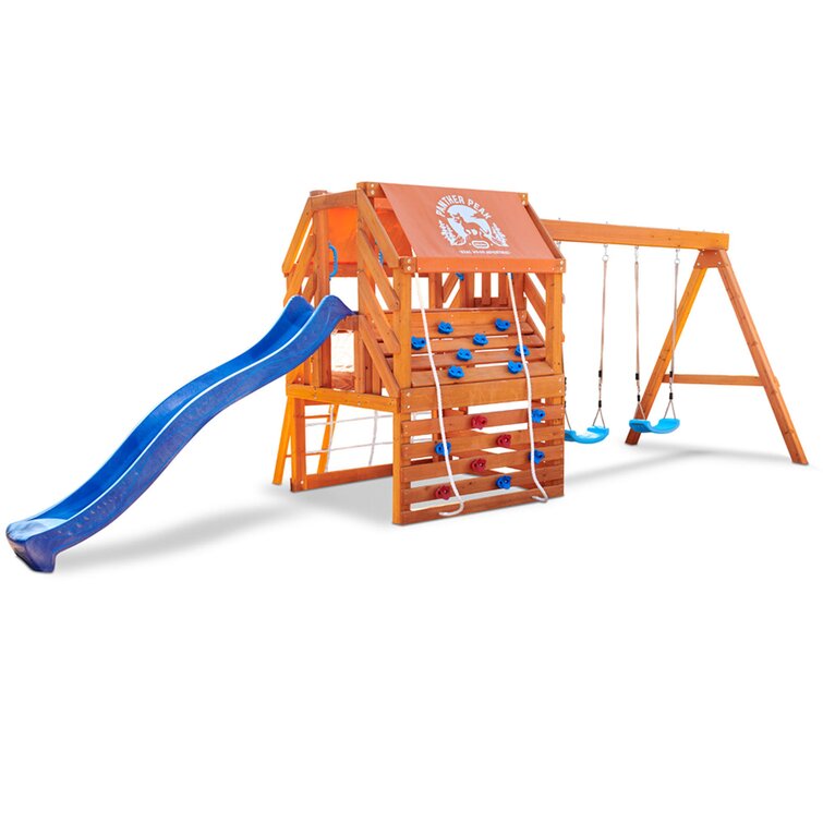 little tikes swing set with sandbox