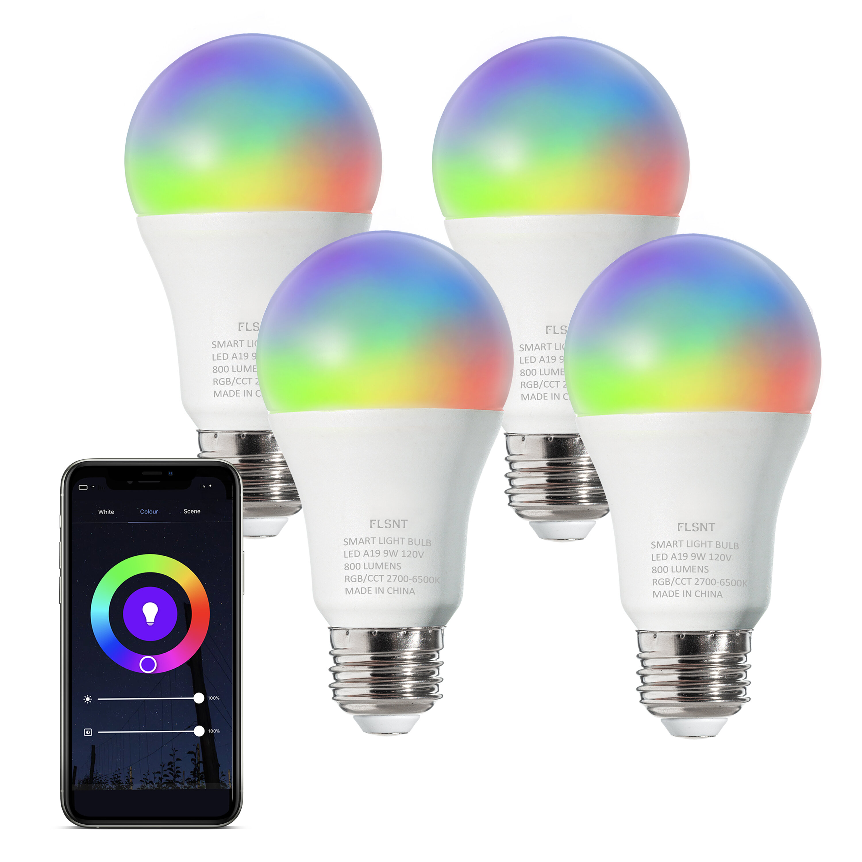 alexa colour changing light bulb