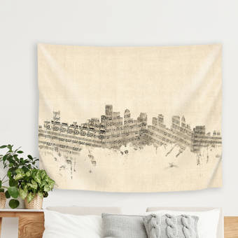 East Urban Home Michael Tompsett Art Pause Paris France Skyline Tapestry Wayfair