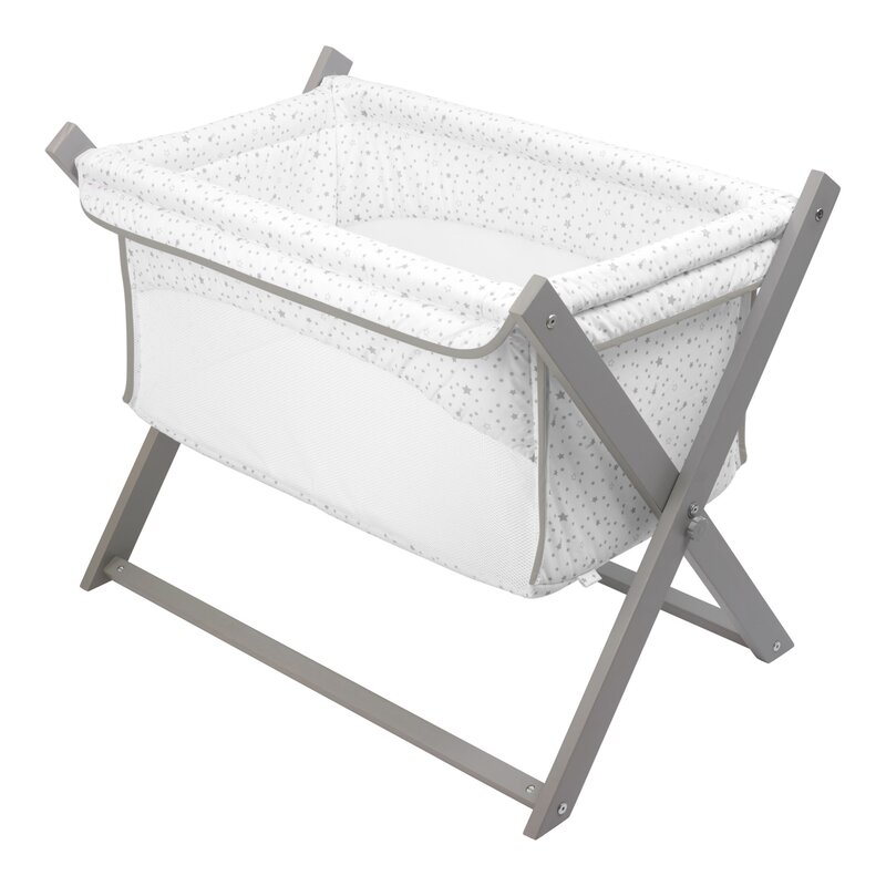 Clair De Lune Folding Breathable Crib With Mattress Wayfair Co Uk