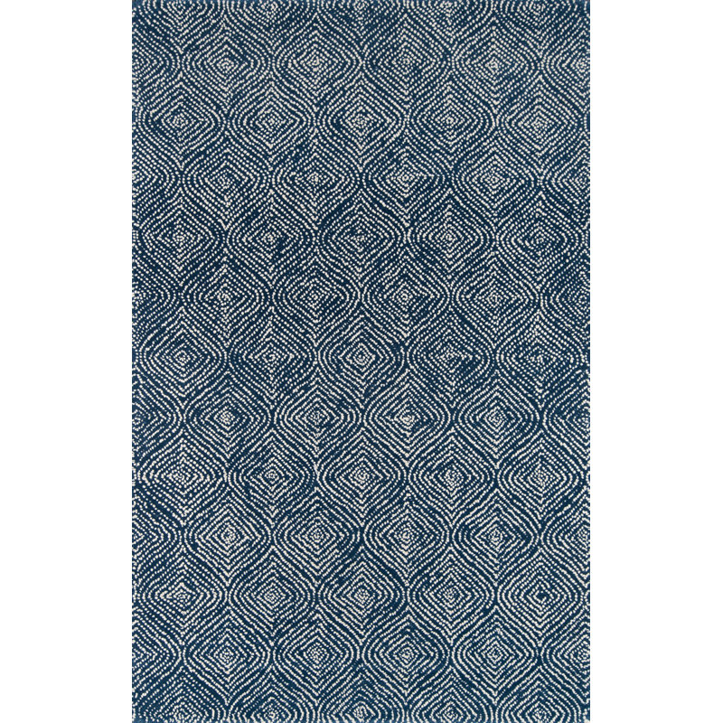 Madcap Cottage By Momeni Roman Holiday Geometric Handmade Tufted Wool Navy Area Rug Wayfair
