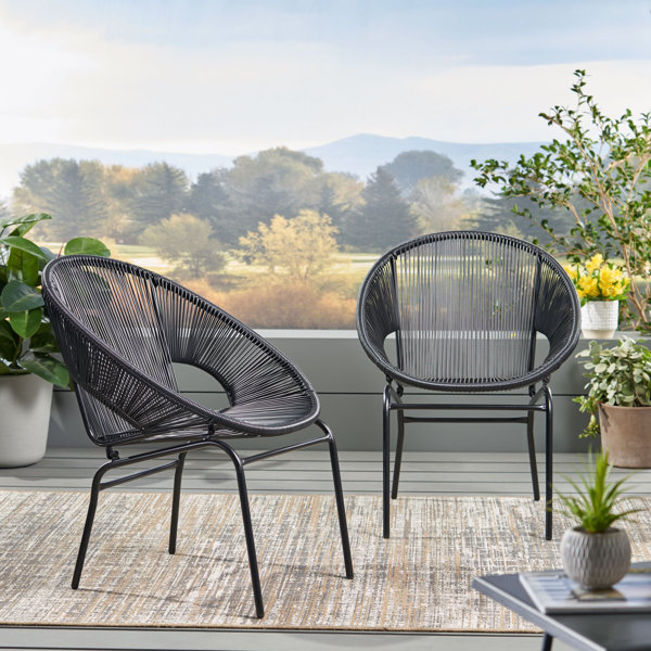 Black Rattan Chair Indoor Wayfair