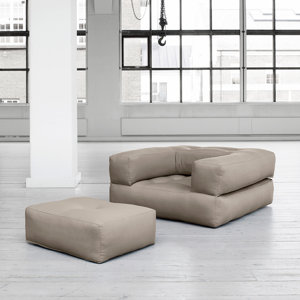 Schlafsessel Cube mit Hocker von Karup