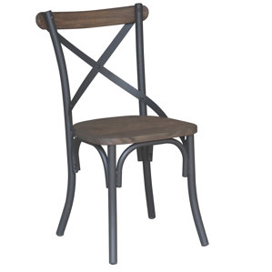 Industrial Solid Wood Dining Chair by !nspire