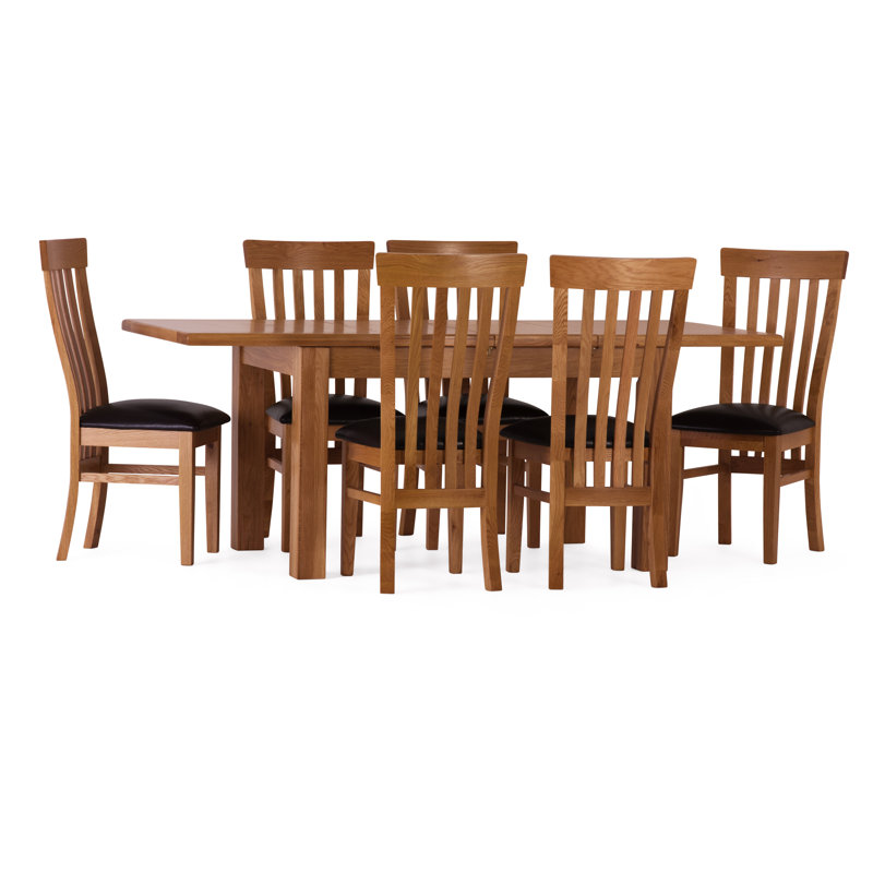 Sommerallee Essgruppe Rebekah Mit Ausziehbarem Tisch Und 6 Stuhlen