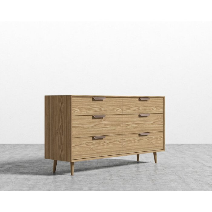 Foundry Select Jake 6 Drawer Double Dresser Wayfair Ca