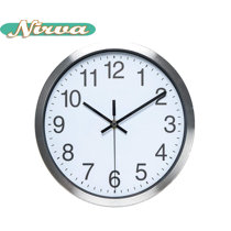 25cm / 10-Inch Diameter Stylish Black & White Bold Classic Quartz Wall Clock Non Ticking Silent Easy to Read Home/Kitchen/Office/School Clock 