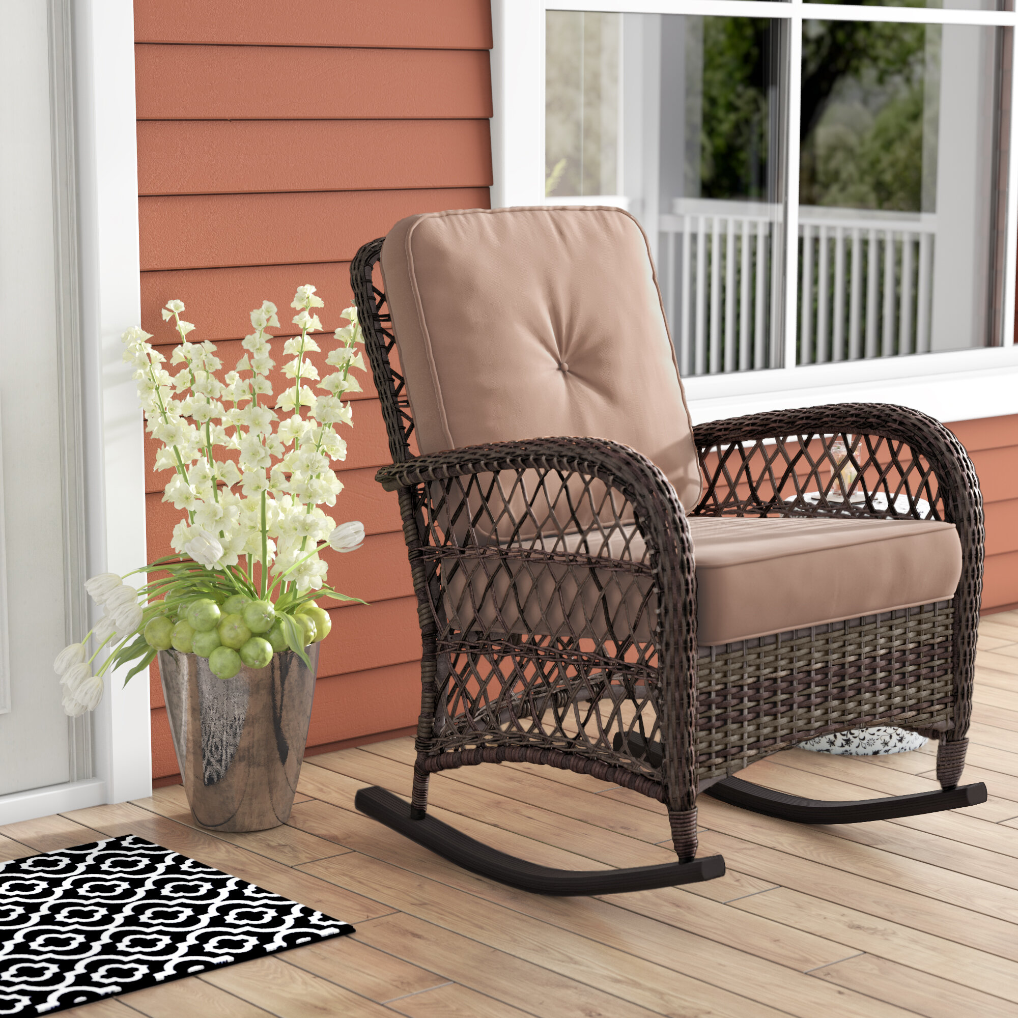 Yara Rocking Chair With Cushions