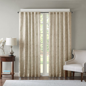 Anvers Solid Semi-Sheer Rod Pocket Single Curtain Panel