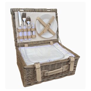 2 Person Fitted Picnic Basket With Chiller By Brambly Cottage