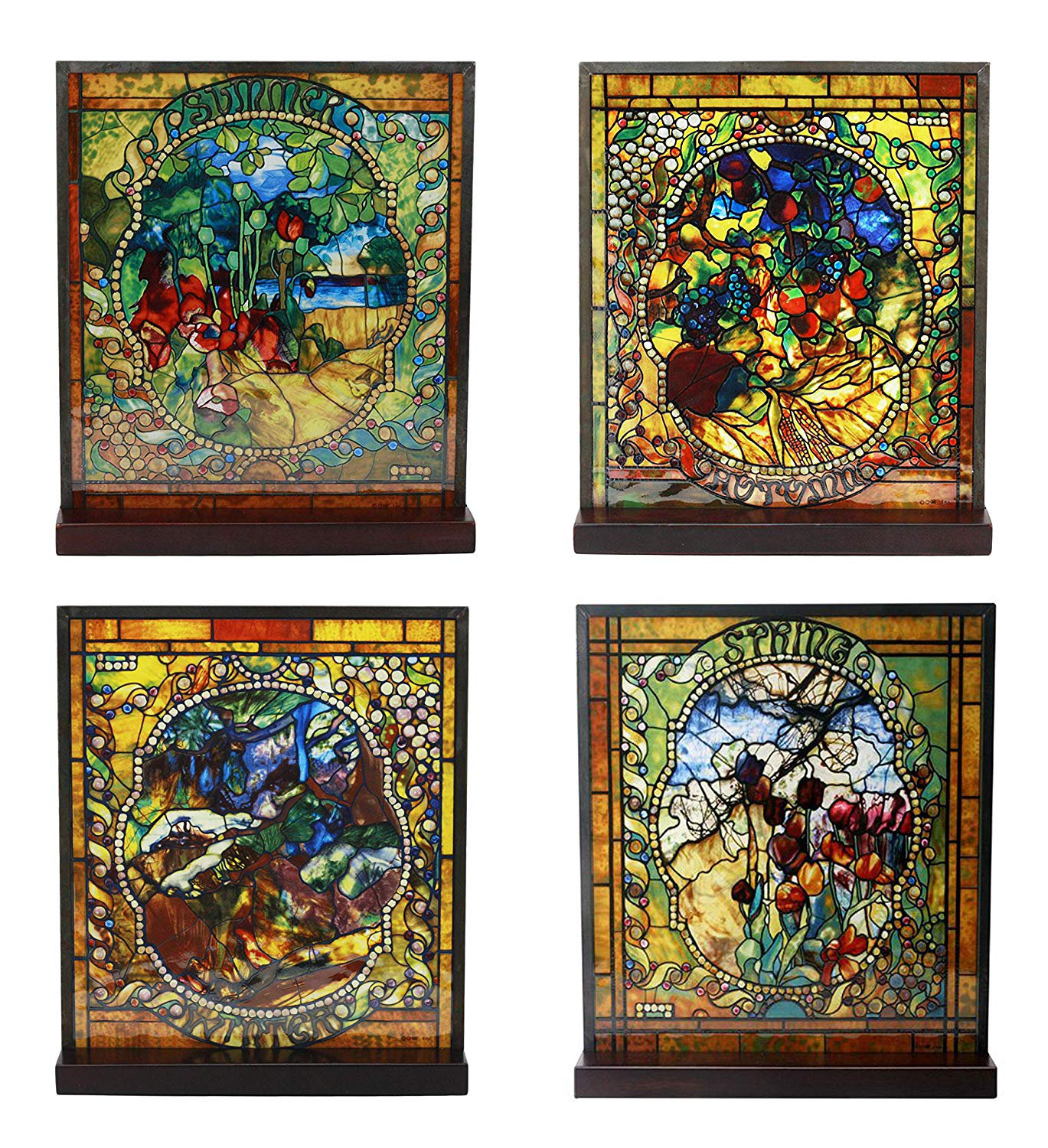 World Menagerie 4 Piece Bukovinka Louis Comfort Tiffany Four