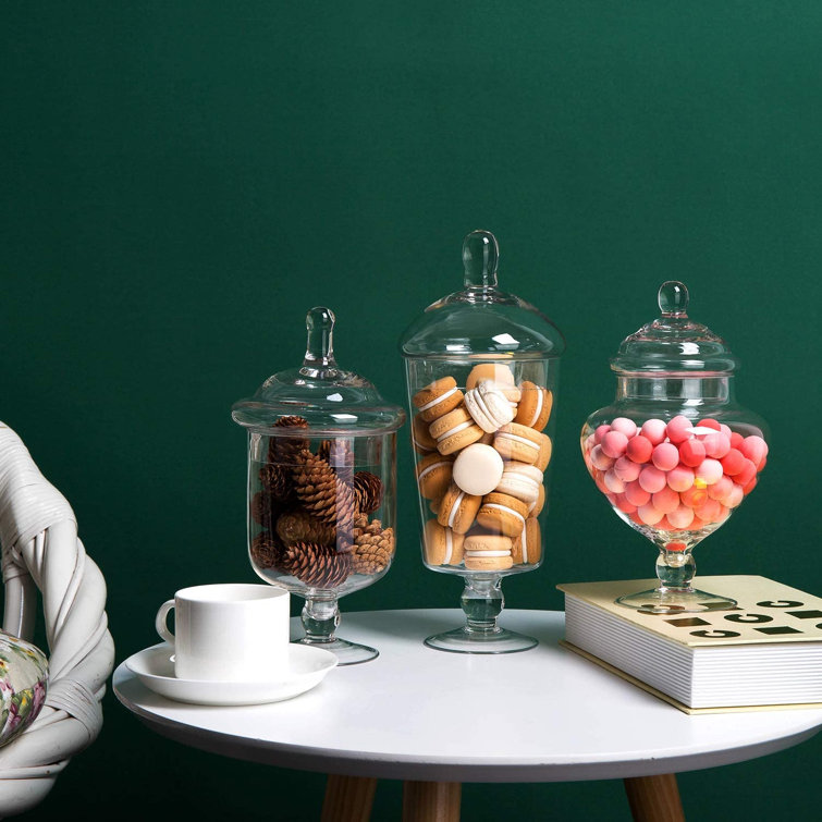 Red Barrel StudioÂ® Clear Glass Apothecary Jars, Candy Buffet ...