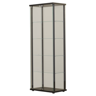 Modern Contemporary Black Curio Cabinets Allmodern Bandy Curio Cabinet