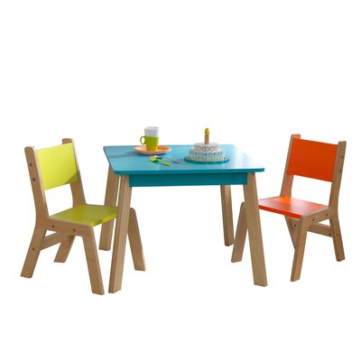 Kidkraft Modern Kids 3 Piece Writing Table And Chair Set