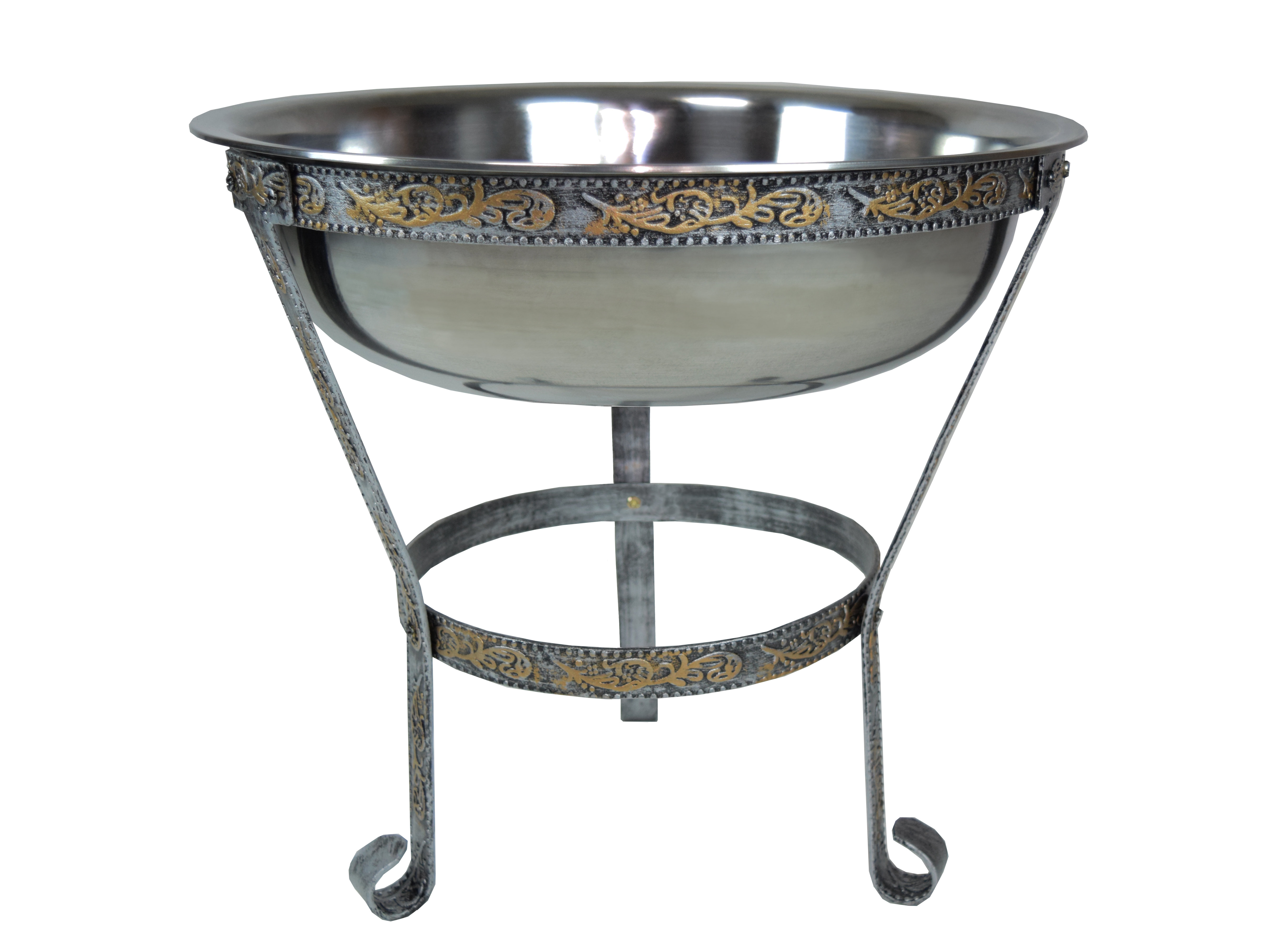 stainless steel ice bucket with stand